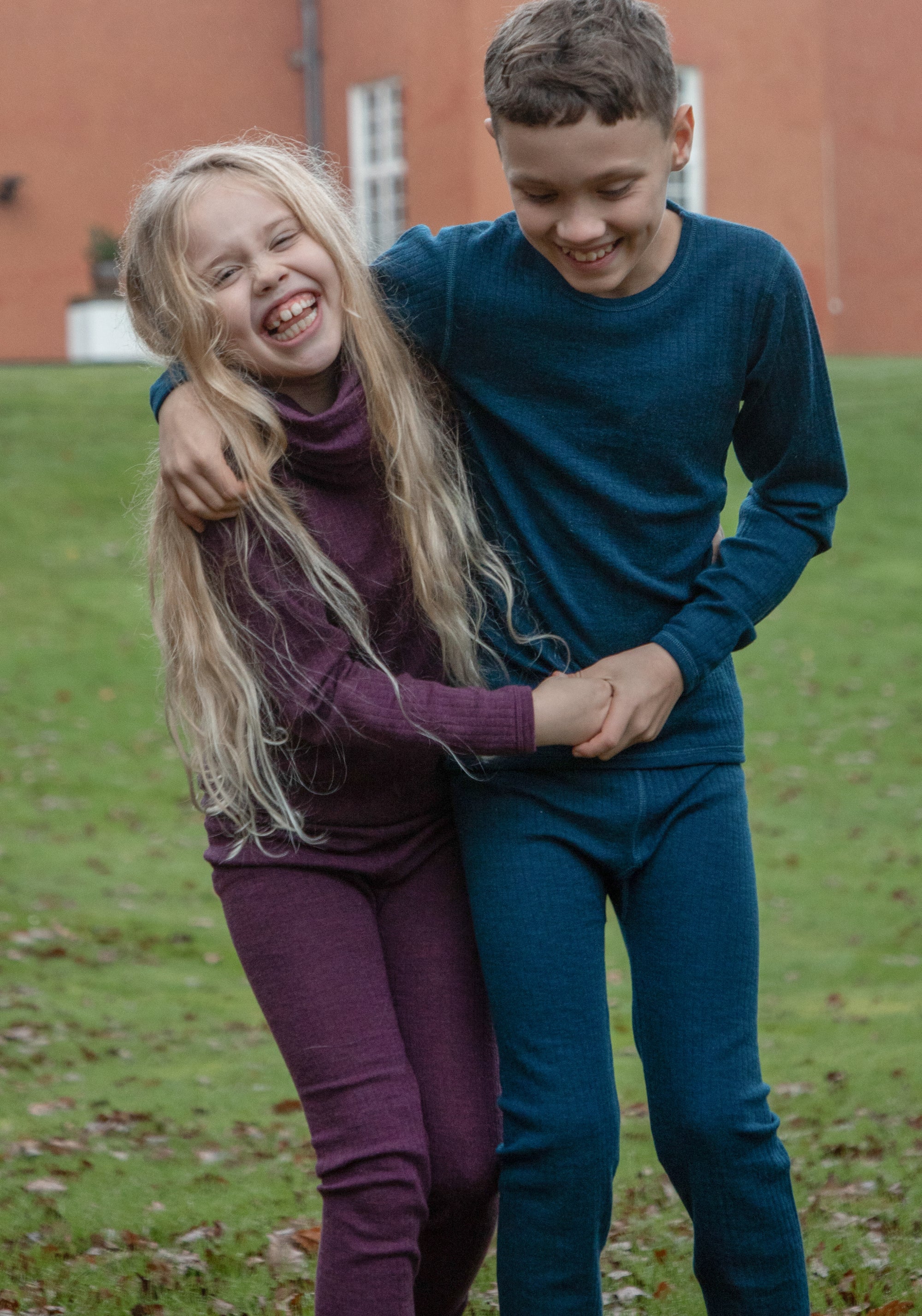 Colanți din lână merinos - Basic Dark Turquoise