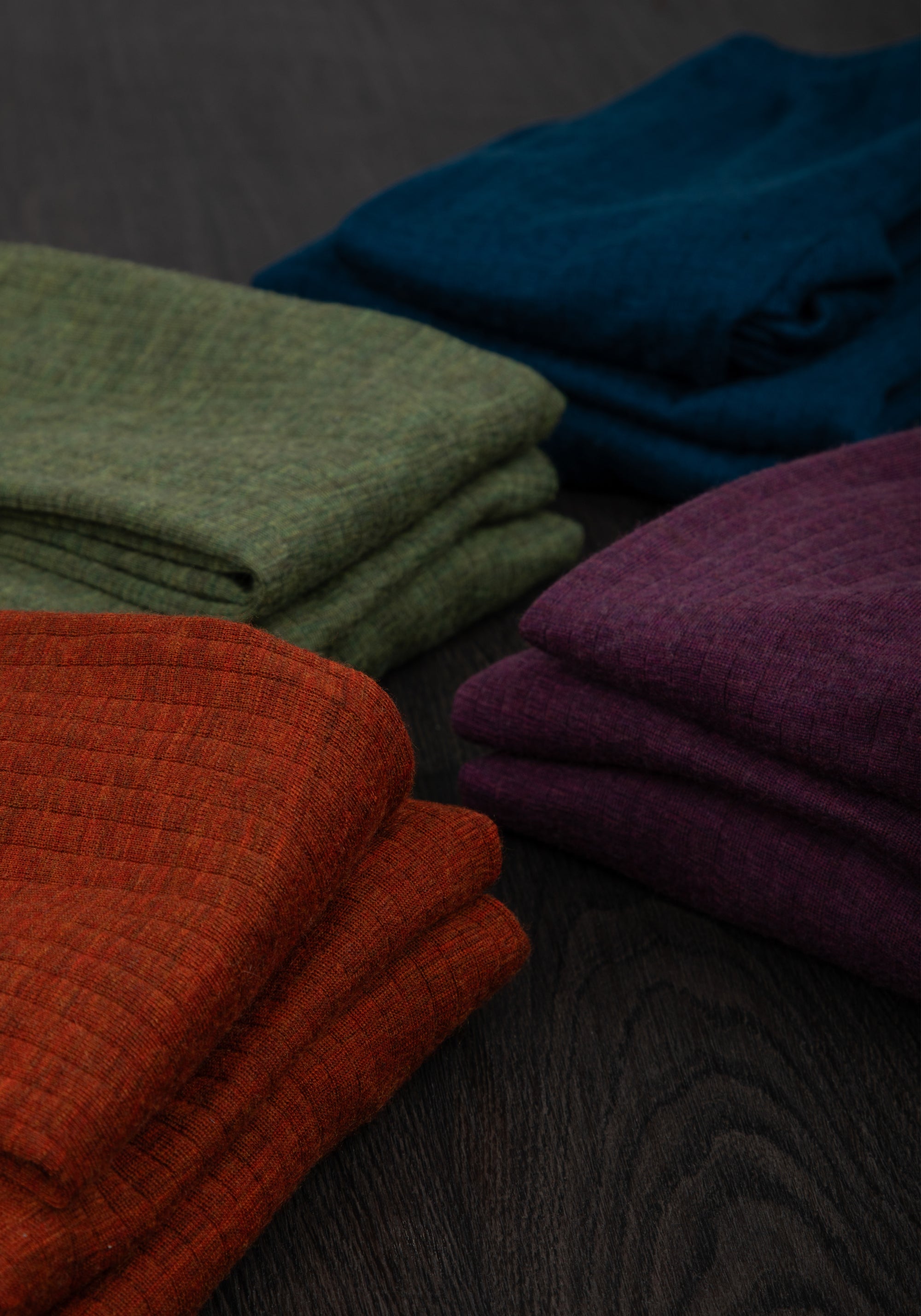 Colanți cu șosete din lână merinos - Basic Dark Olive