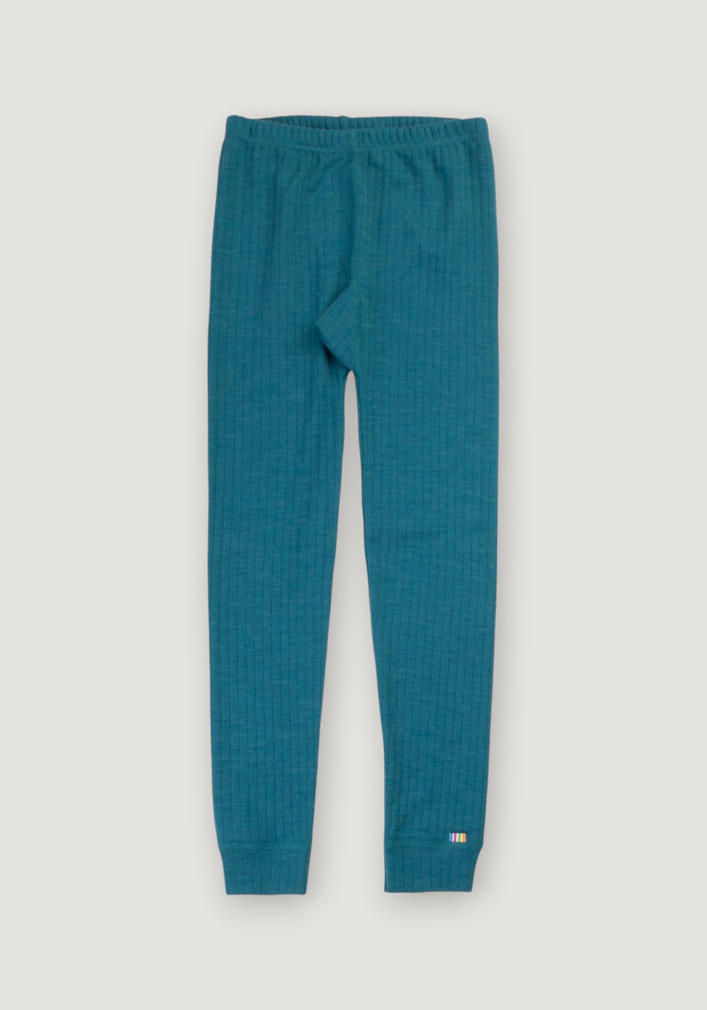 Colanți din lână merinos - Basic Turquoise