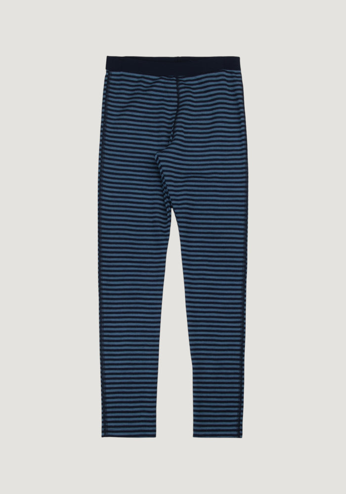 Colanți din lână merinos - Mini Stripe Blue