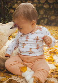 Colanți din lână merinos și bambus - Scarecrow Rose Joha HipHip.ro