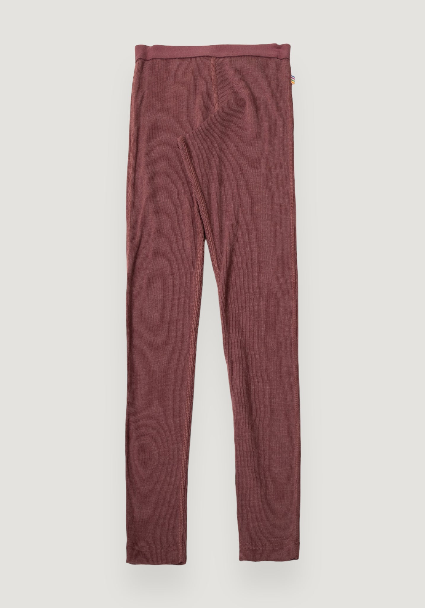 Colanți din lână merinos și mătase - Bordeaux 110