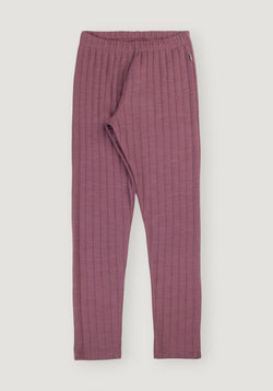 Colanți din lână merinos și mătase - Heather