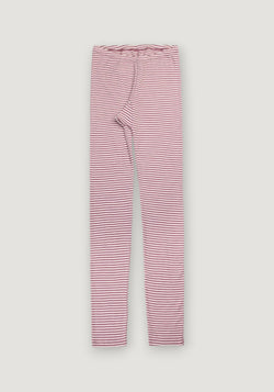 Colanți din lână merinos și mătase - Stripe Heather