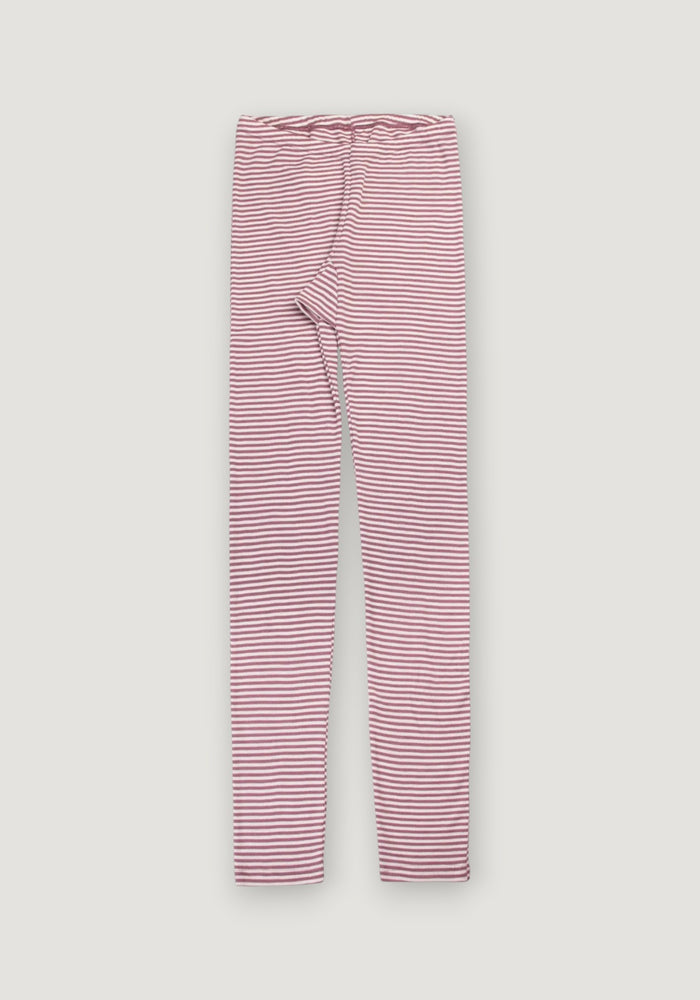 Colanți din lână merinos și mătase - Stripe Heather