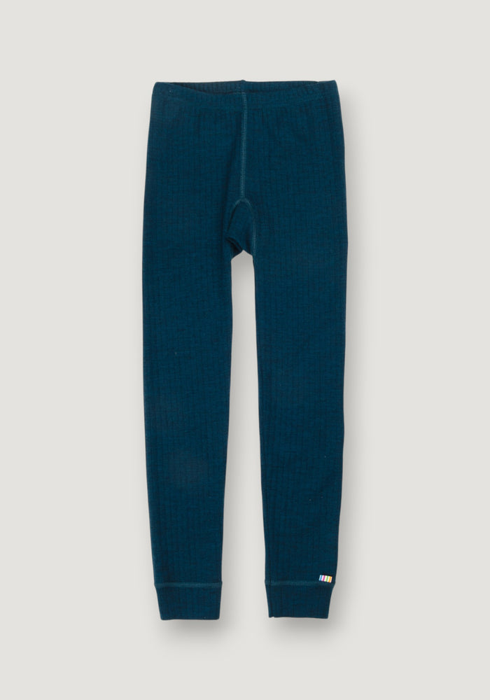 Colanți lână merinos - Basic Dark Turquoise 80