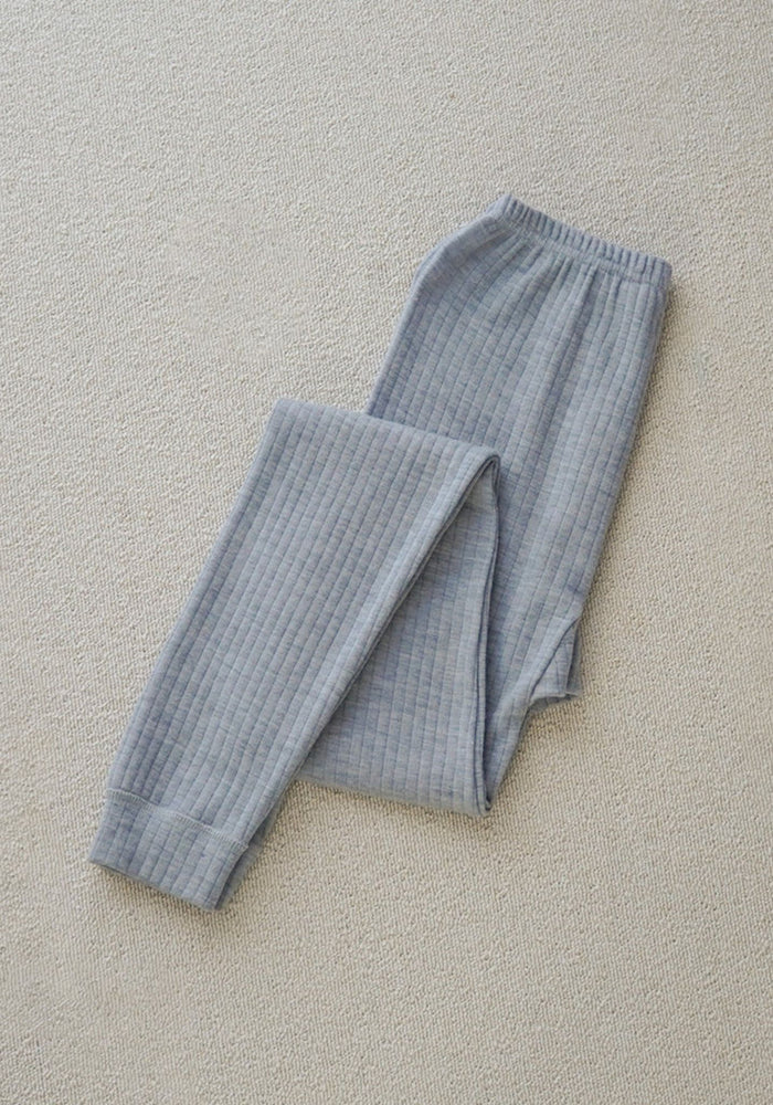 Colanți lână merinos - Basic Grey