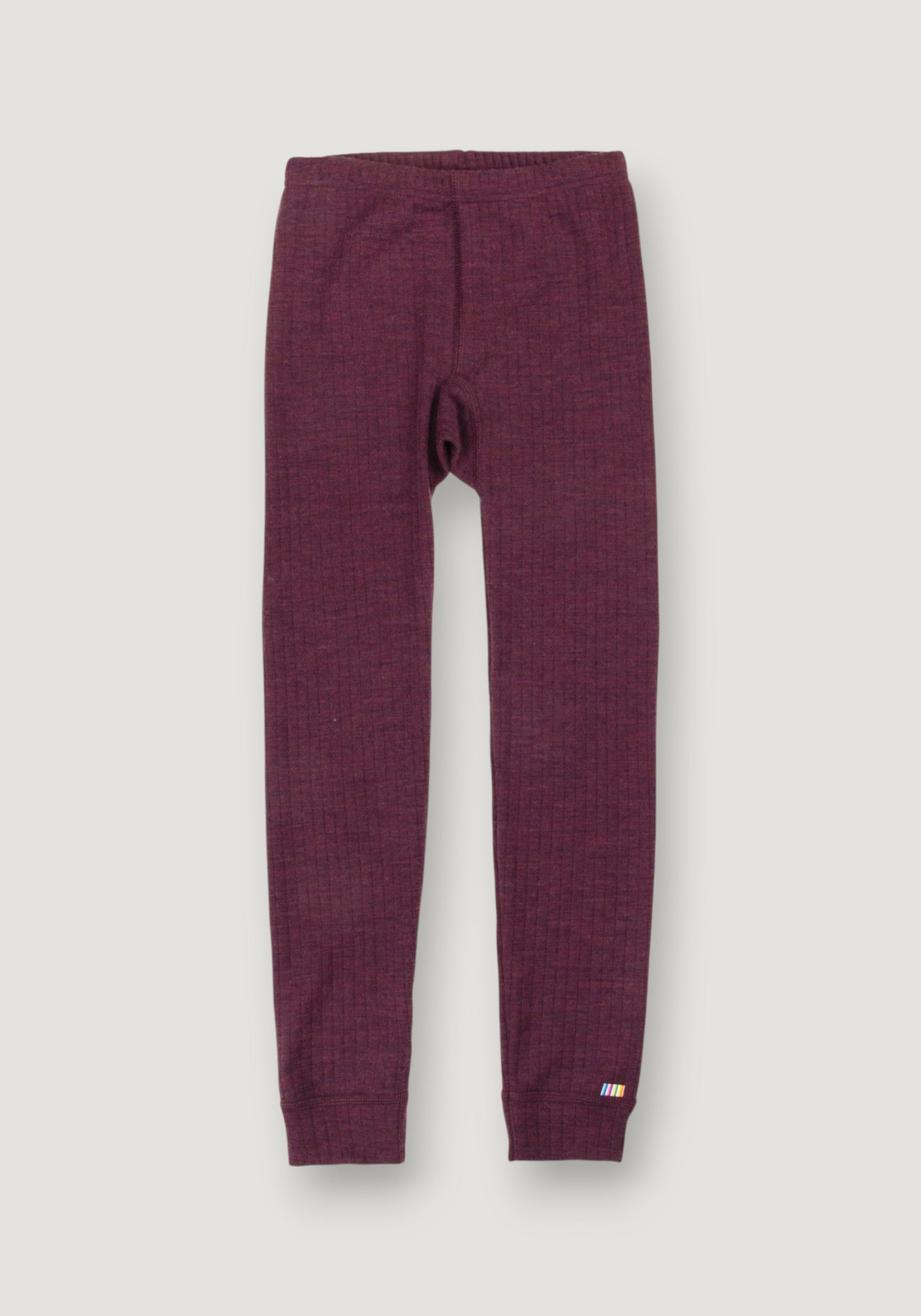 Colanți lână merinos - Basic Plum 80