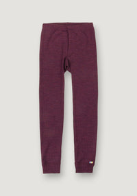Colanți lână merinos - Basic Plum 80