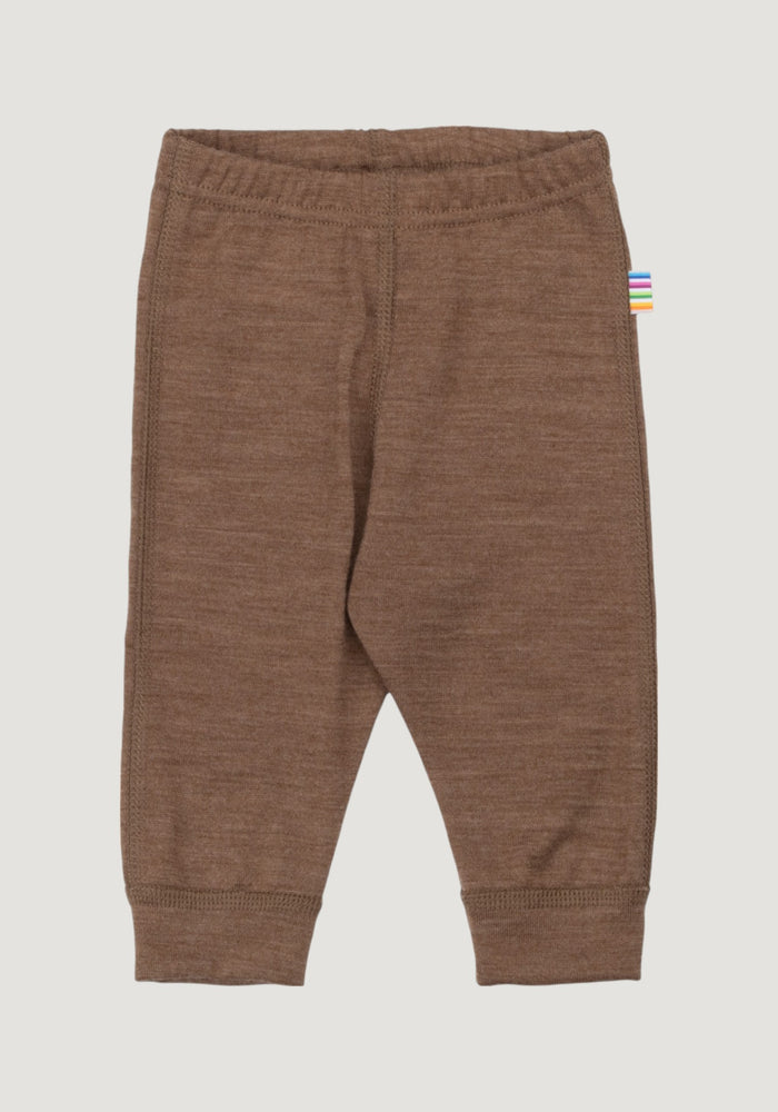 Colanți lână merinos - Single Wool Melange Warm Brown