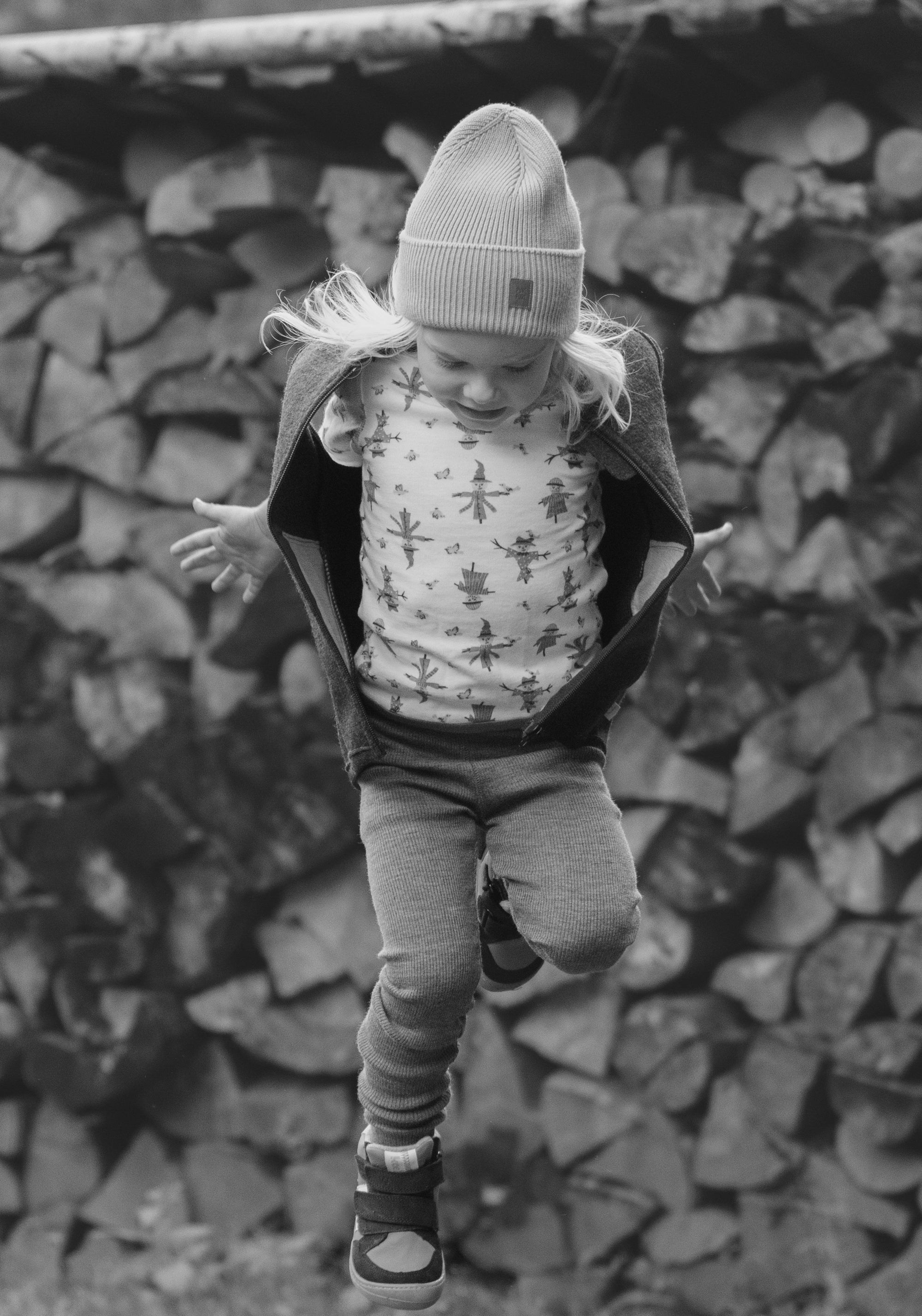 Colanți din lână merinos - Seabreeze Teal