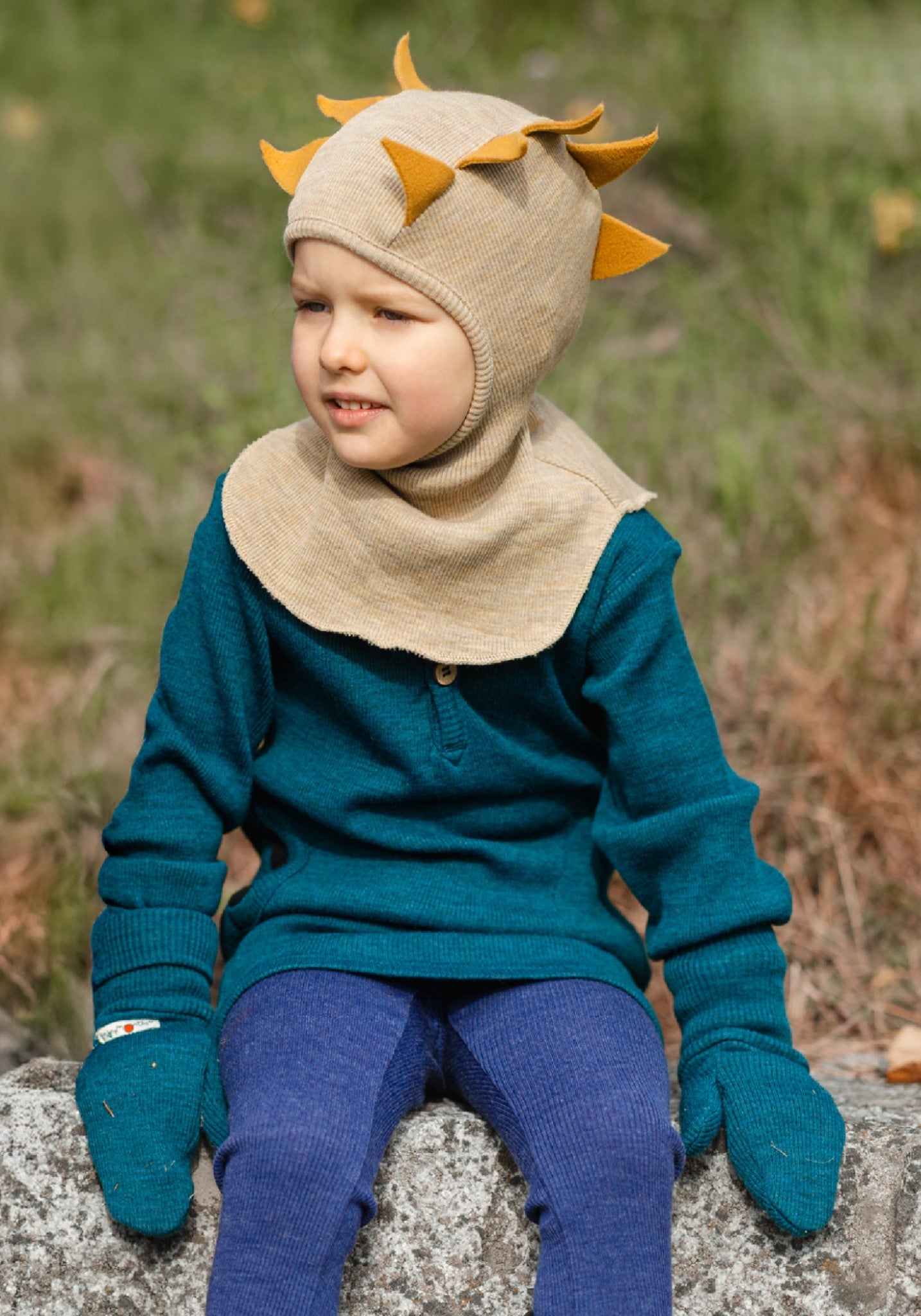 Colanți lână merinos - Twilight Blue