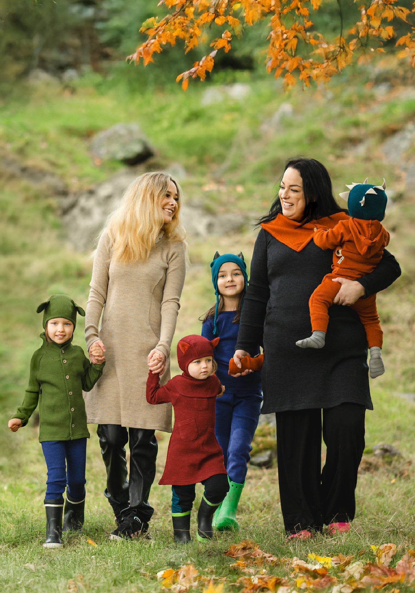 Colanți lână merinos - Twilight Blue