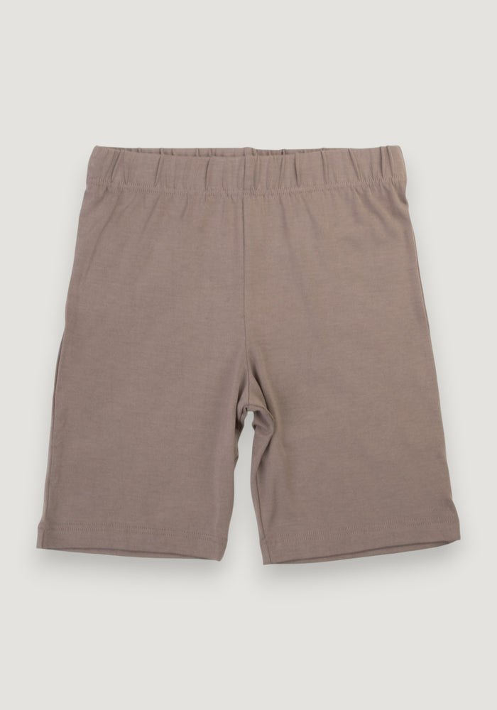 Colanți scurți din bambus - Luna Dark Beige