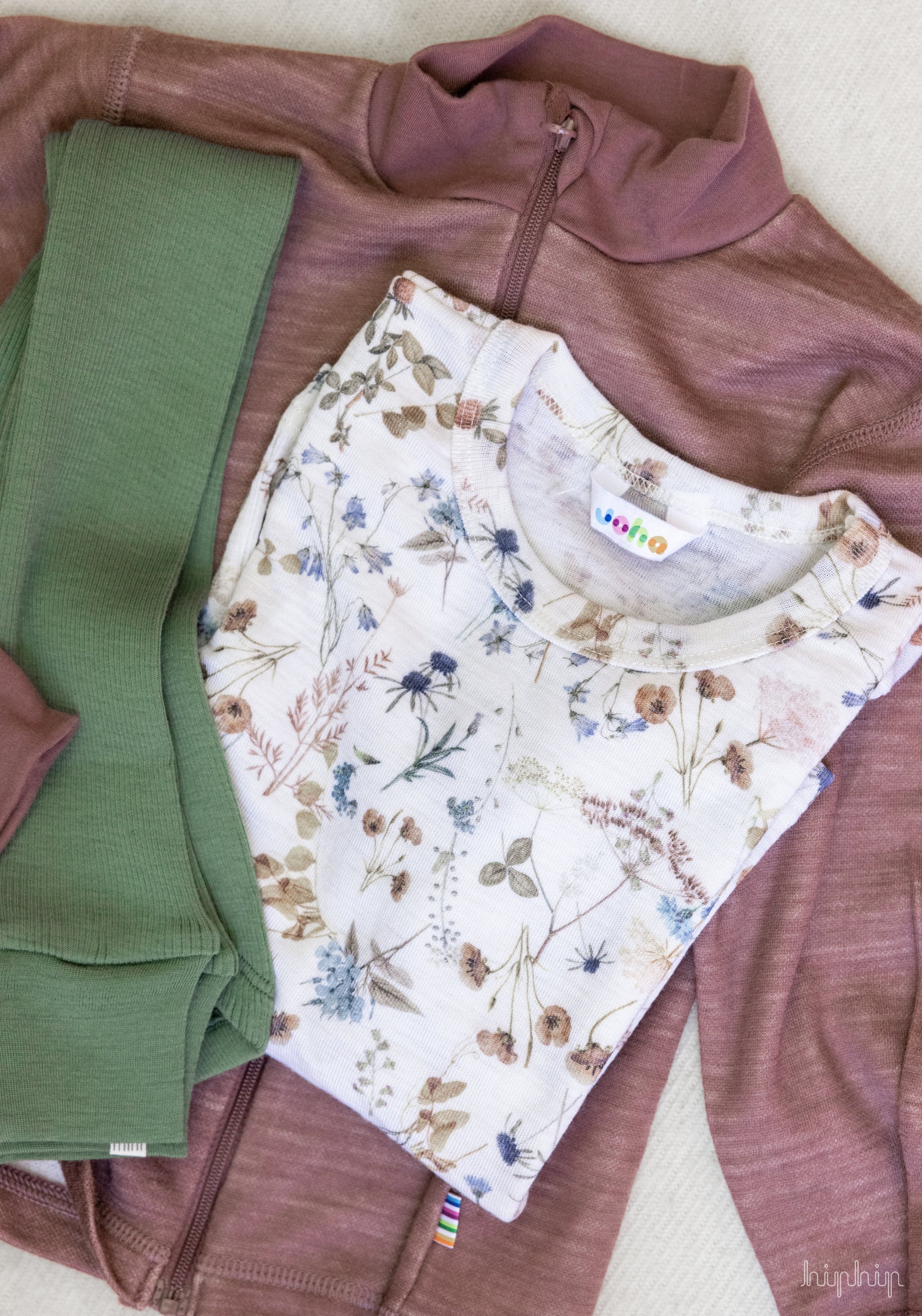 Cardigan din lână merinos și bambus - Goose Dark Rose