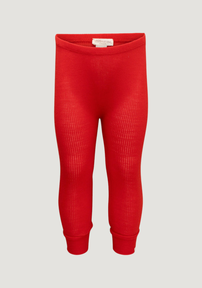 Colanți seamless din lână merinos - Active Red