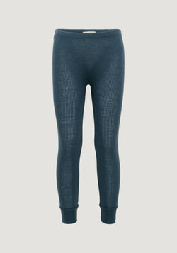 Colanți seamless din lână merinos - Active Surf Blue