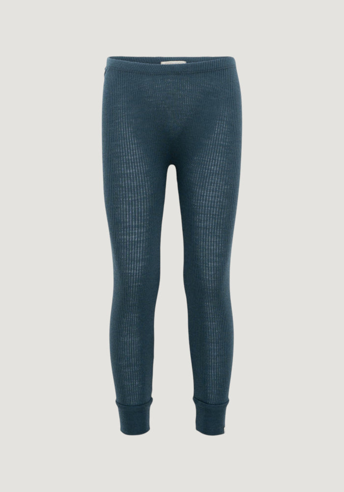 Colanți seamless din lână merinos - Active Surf Blue
