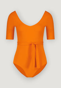 Costum baie femei protecție UV - Jeanne Tangerine Canopea HipHip.ro