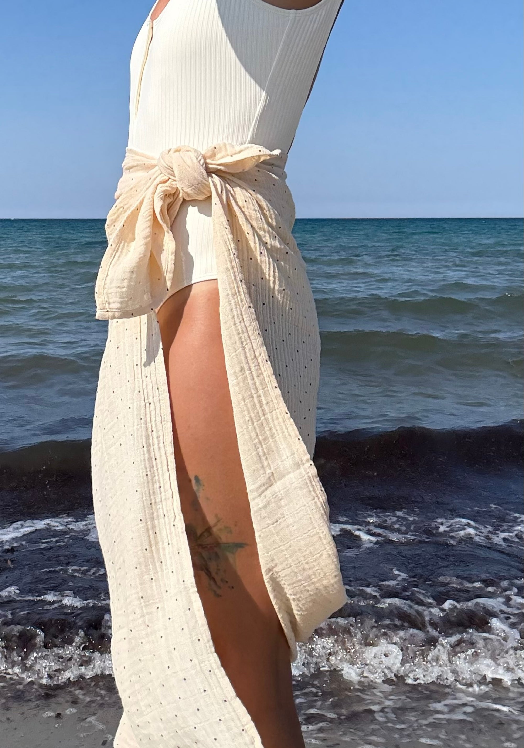 Costum baie femei protecție UV - Jill Vanilla