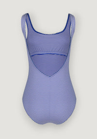 Costum baie femei protecție UV - Leonor Blue Stripe Canopea HipHip.ro