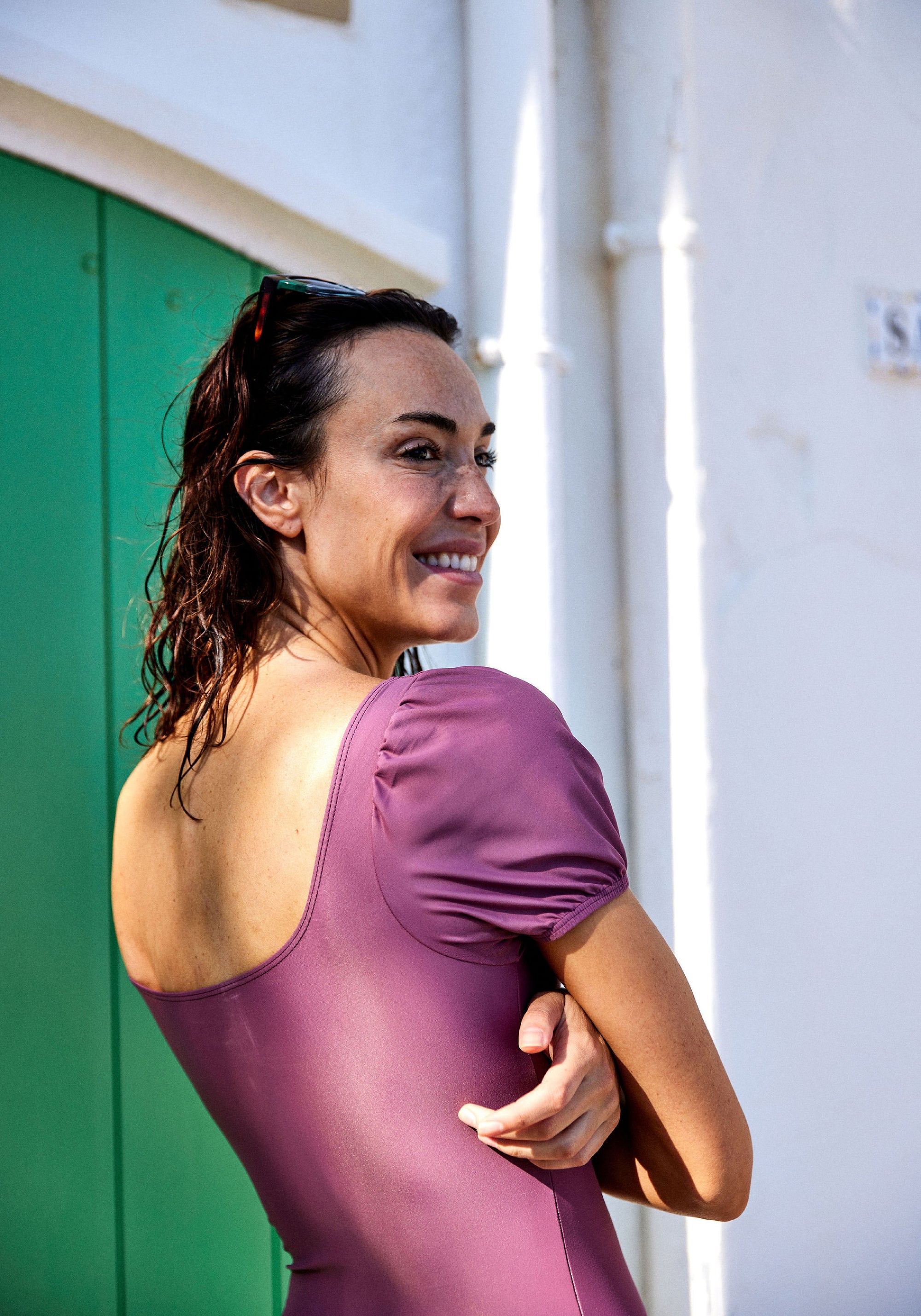 Costum baie femei protecție UV  - Paola Pourpre