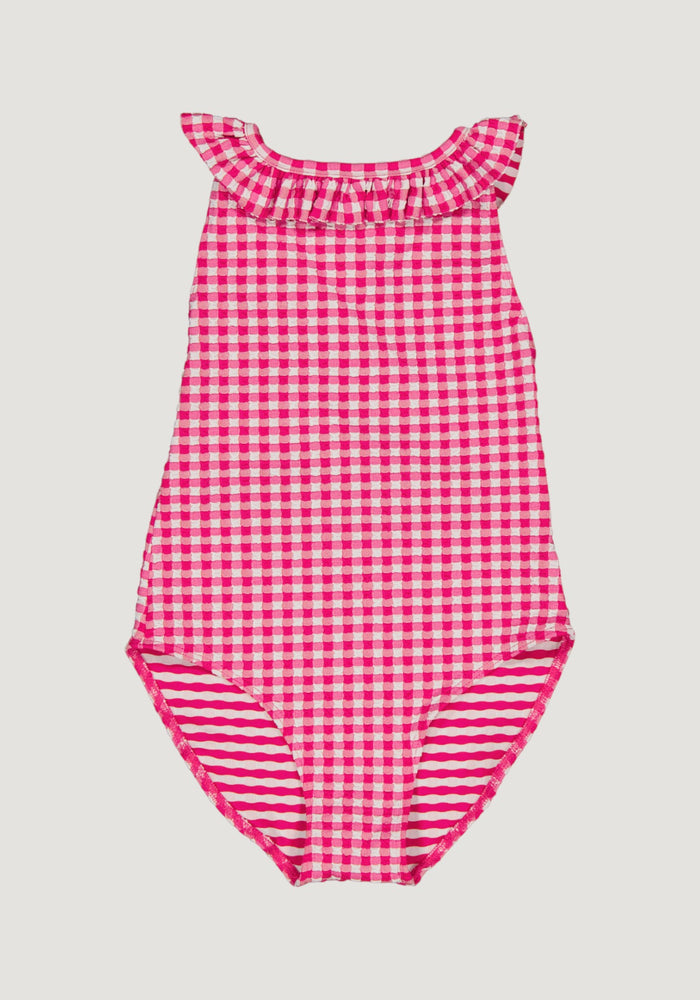 Costum baie protecție UV - Alba Vichy Fuschia