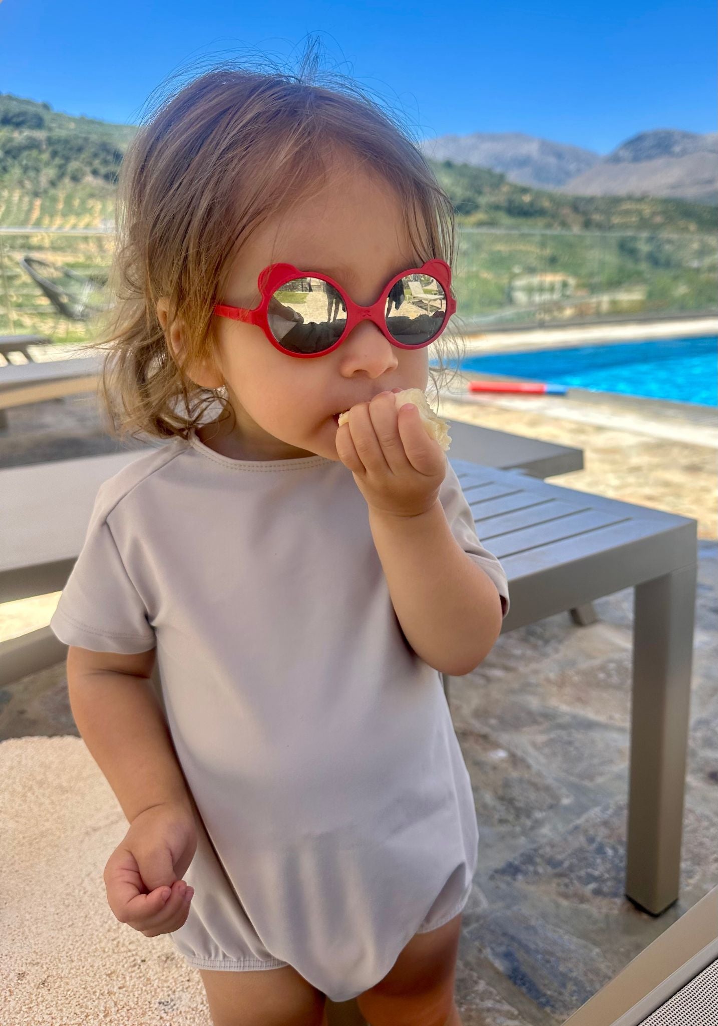 Ochelari de soare 0-4 ani - Ourson Elysee Red