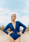 Costum baie protecție UV - Colette Blueberry