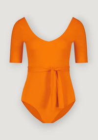 Costum baie femei protecție UV - Jeanne Tangerine Canopea HipHip.ro