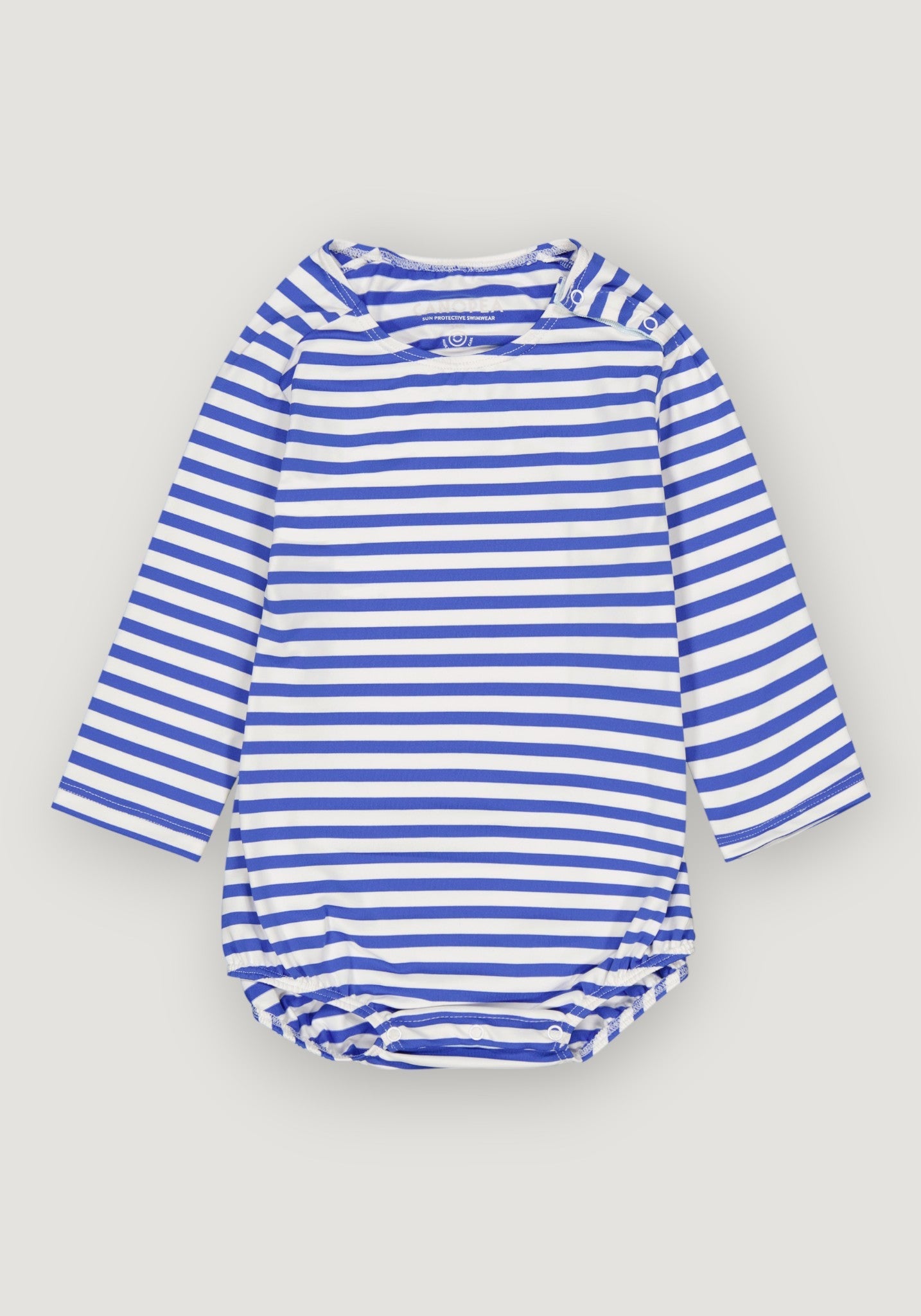 Costum baie protecție UV - Peyo Cobalt Stripe Canopea HipHip.ro