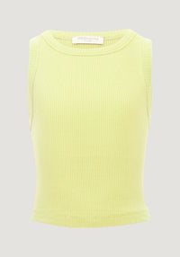 Crop top seamless mătase - Billi Lime