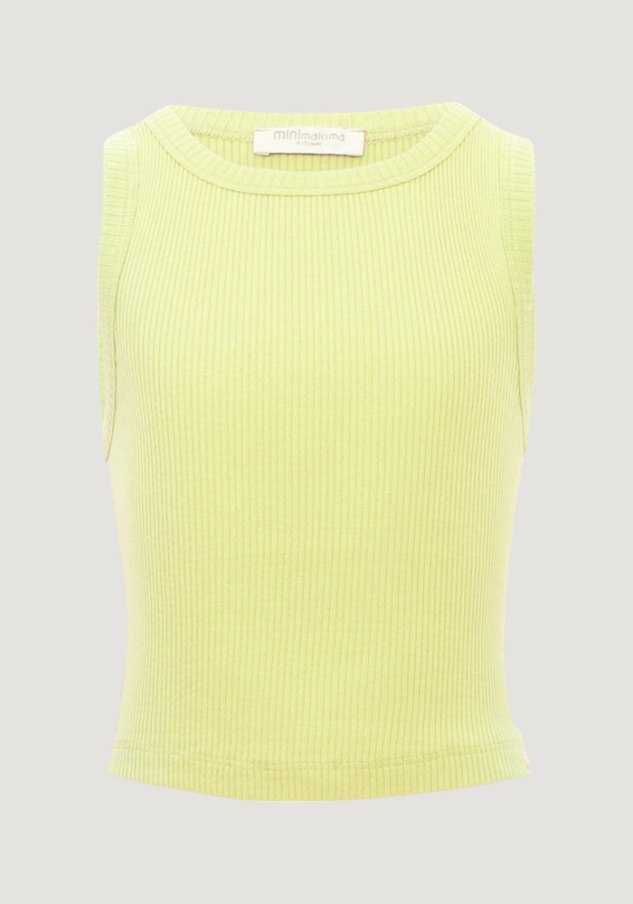 Crop top seamless mătase - Billi Lime