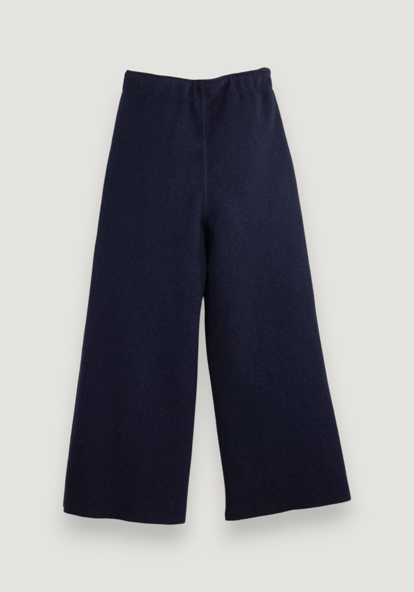 Pantaloni din lână merinos fiartă - Black