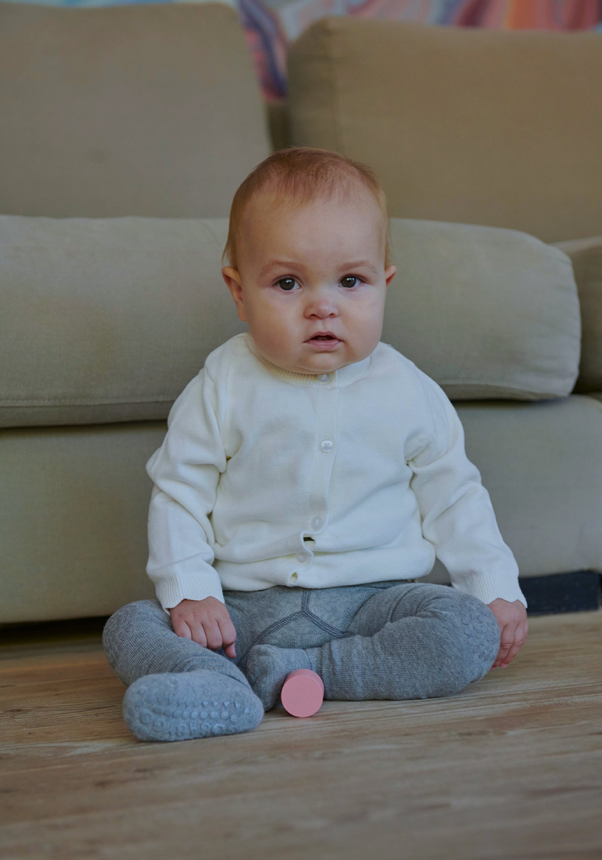 Dres antiderapant din lână merinos - Stone Blue