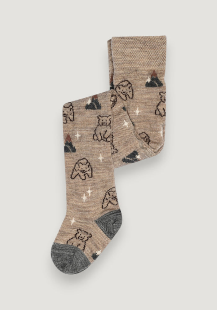 Dres din lână merinos - Marvin Light Brown Melange