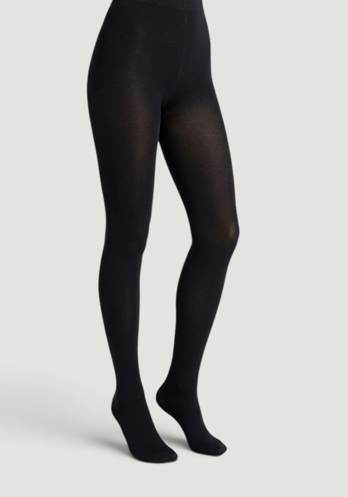 Dres Plain din lână merinos și bumbac - Black
