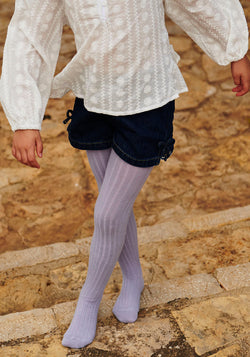 Dres Rib din bumbac - Lavender Sky