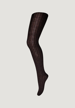 Dres Rib din lână merinos - Black