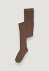Dres Rib din lână merinos - Brown Sienna