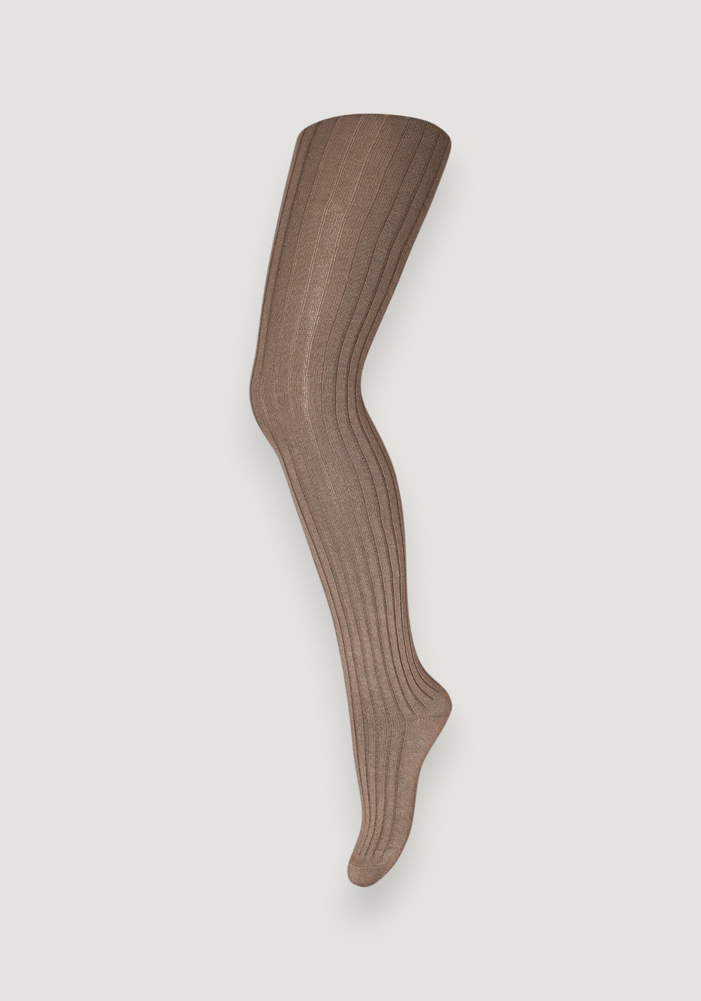Dres Rib din lână merinos - Brown Sienna