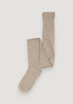 Dres Rib din lână merinos - Light Brown