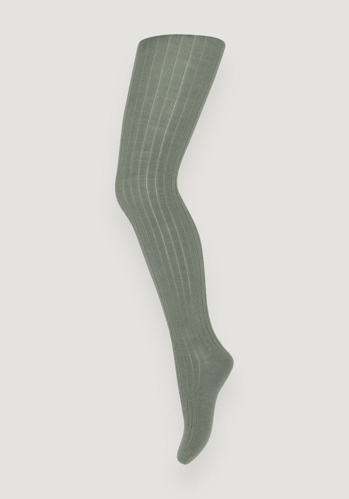 Dres Rib din lână merinos - Lily Pad 60