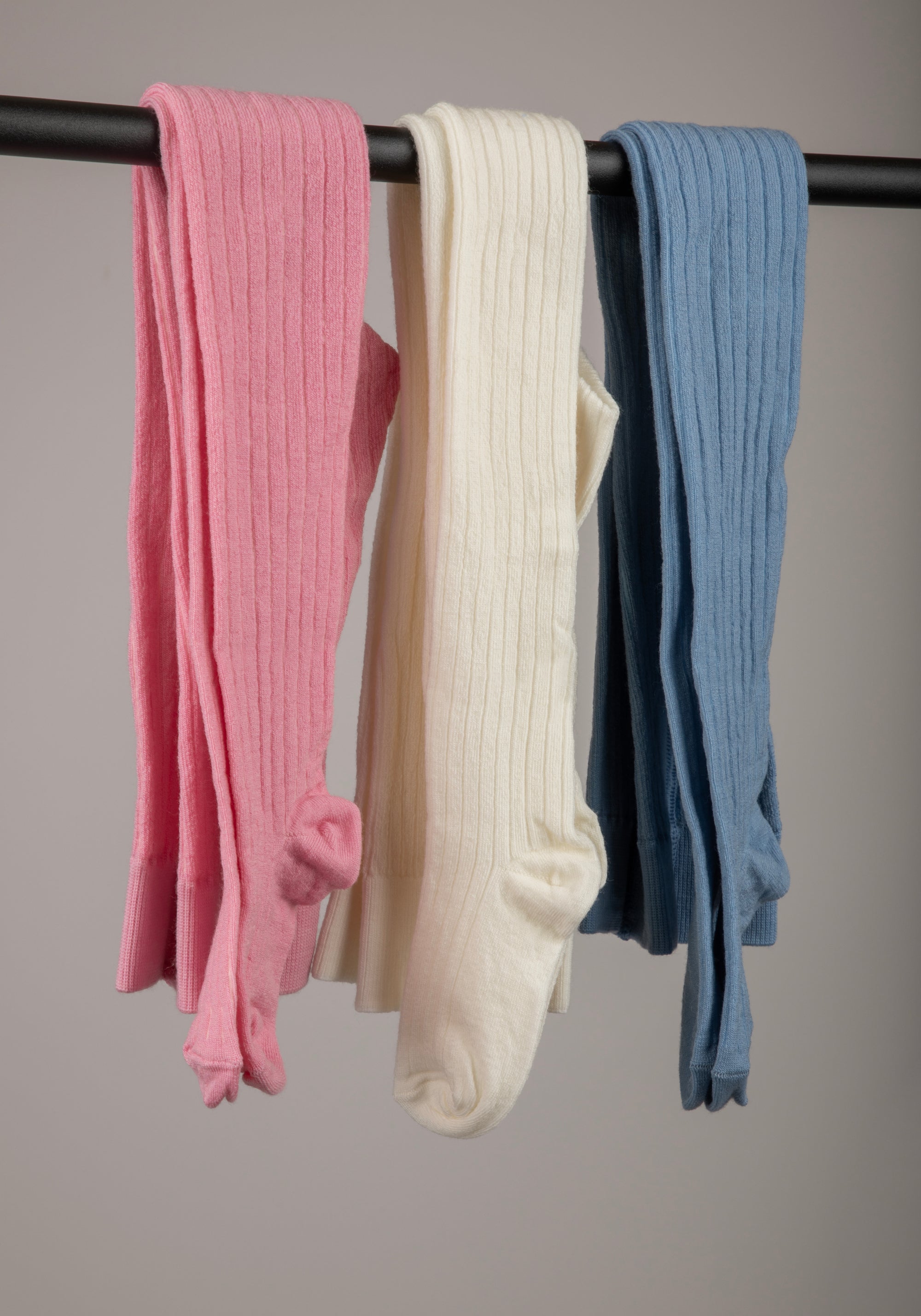 Dres Rib din lână merinos - Pink