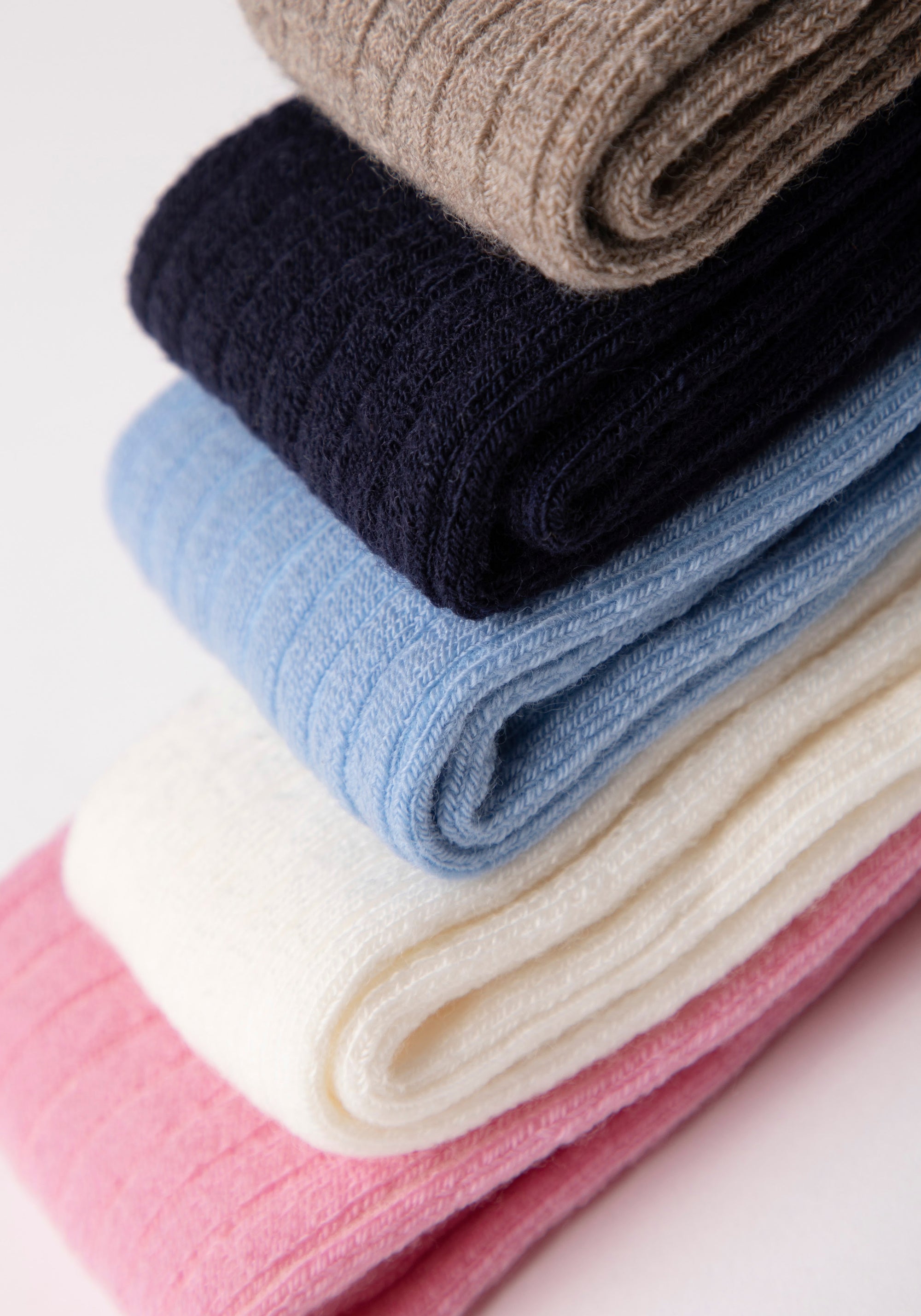 Dres Rib din lână merinos - Off White