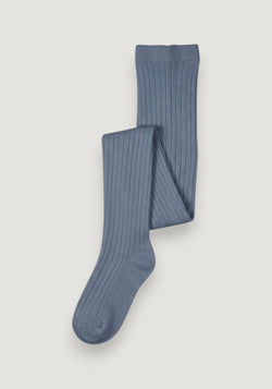Dres Rib din lână merinos - Stone Blue