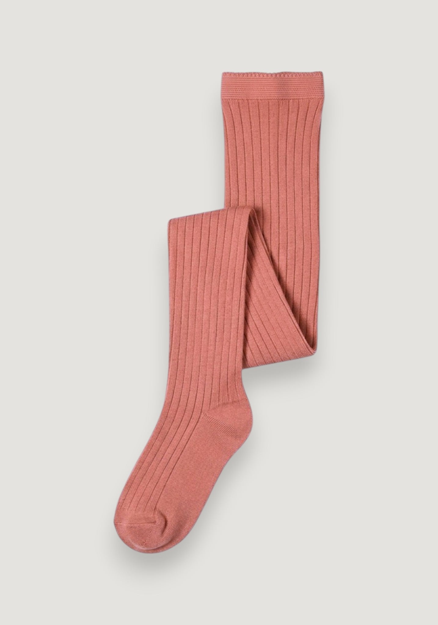 Dres Rib din lână merinos - Vintage Rose
