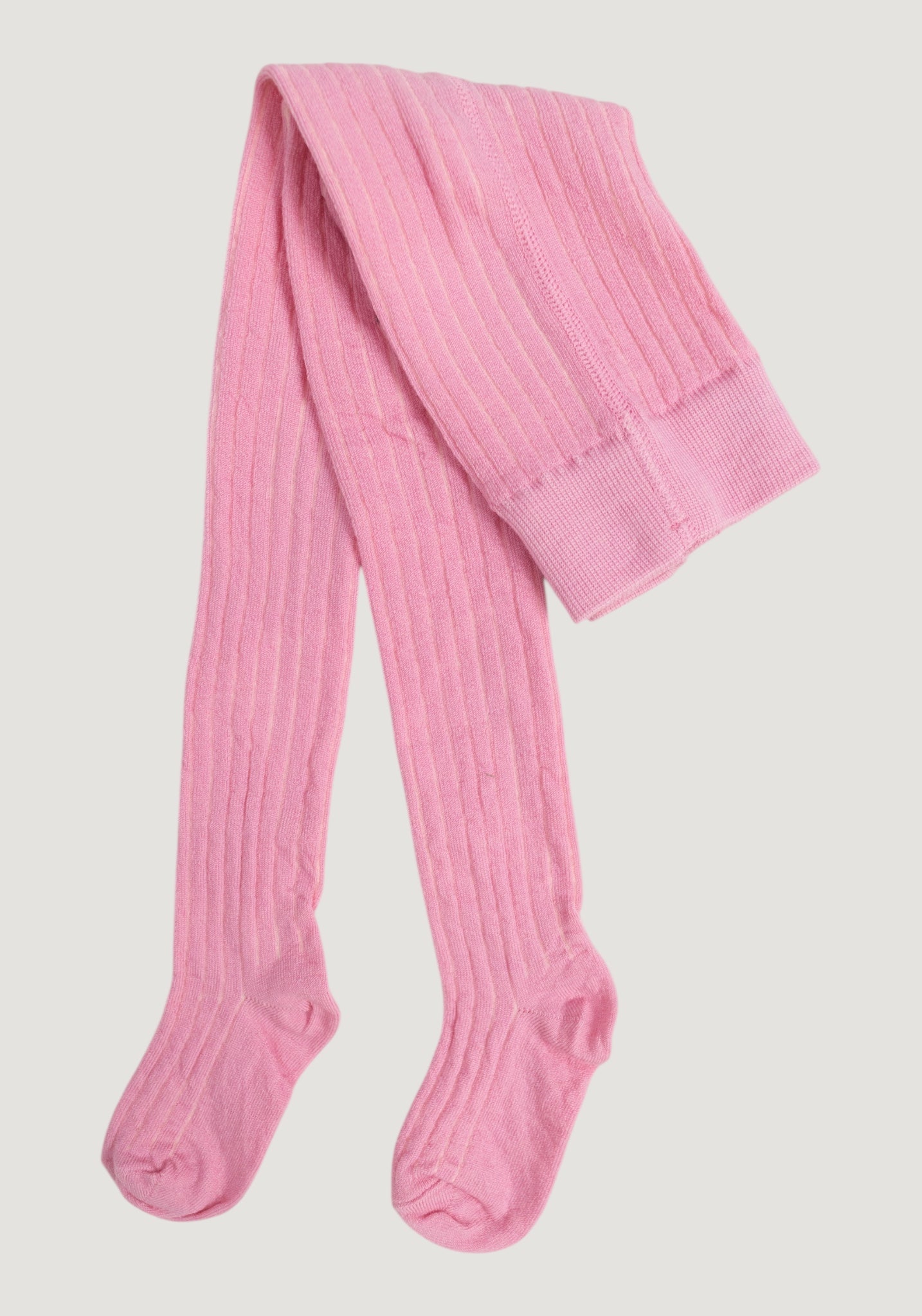 Dres Rib extrafin din lână merinos - Pink