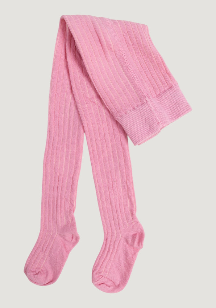 Dres Rib extrafin din lână merinos - Pink