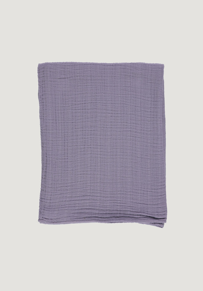 Eșarfă copii din muselină de bumbac - Pavot Lavender Gray